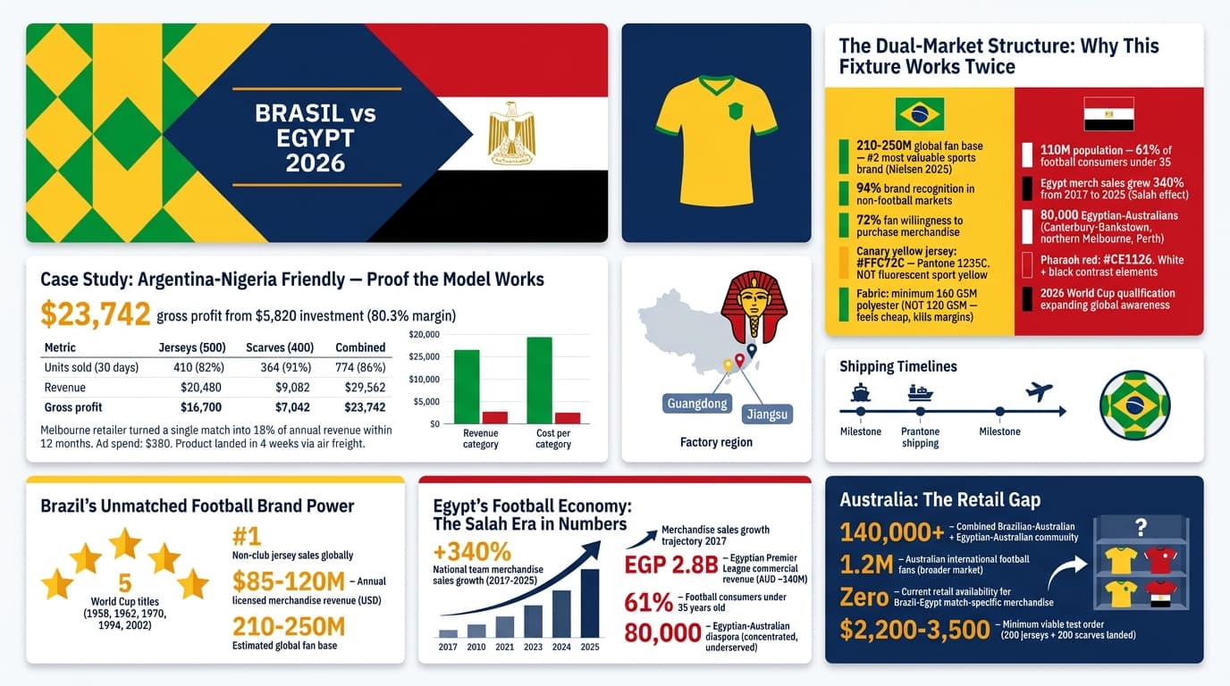 Brazil vs Egypt 2026: 5 Match Merchandise Sourcing Insights