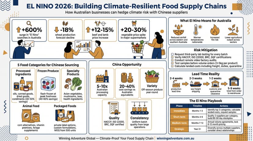 El Nino and Australian Food Supply Chains: How Businesses Can Use Chinese Suppliers to Hedge Climate Risk